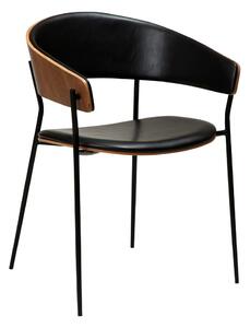 Sedia da pranzo nera/colore naturale scuro con braccioli Crib – DAN-FORM Denmark