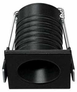 Nano Pulsar Sq Recessed - Faretto da incasso per interni 3.5W Fascio 30° Nero Opaco Punto luce piccolo 35mm 2700K - Beneito & Faure