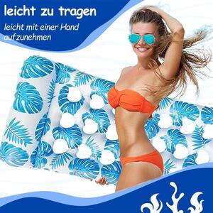Tappetino gonfiabile 4 in 1, materassino gonfiabile da piscina portatile, tappetino da spiaggia galleggiante, tappetino acquatico da esterno