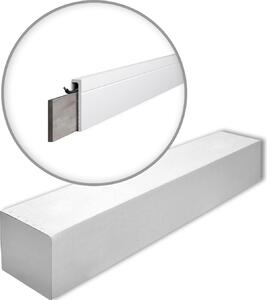 NMC CF2-box WALLSTYL Noel Marquet 1 cartone con 18 strisce decorative Striscia di copertura Striscia decorativa stile moderno colore bianco | 36 m