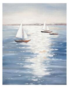 Agave Quadro moderno dipinto a mano con paesaggio marino "Riverbero" 100x80 Tela Dipinti su Tela Quadri per soggiorno