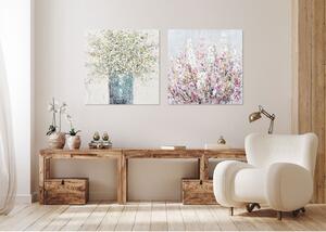 Agave Quadro astratto moderno dipinto a mano su tela "Malvina" 80x80 Tela Dipinti su Tela Quadri per soggiorno