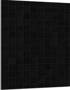 Piastra copriforno 40x52 Coperchio per piano cottura in Vetroceramica Paraspruzzi Piastra in vetro Tagliere decorativo, motivo nero