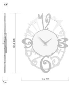 CalleaDesign Orologio da parete Michelle Legno Rubino Orologi di Design,Orologi Grandi Dimensioni,Orologi Moderni Orologi da Parete per Soggiorno