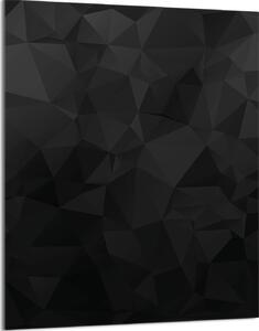 Piastra copriforno 40x52 Coperchio per piano cottura in Vetroceramica Paraspruzzi Piastra in vetro Tagliere decorativo, motivo nero