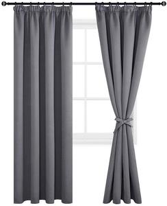 Tende a rullo oscuranti - 2 pezzi - Grigio - 117x228 cm
