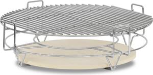 Sistema di cottura BBQ-Toro per Kamado Ø 52 cm, sistema di affumicatura in acciaio inox a 3 livelli, accessori Kamado