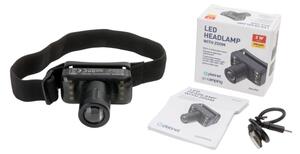 Lampada frontale ricaricabile dimmerabile a LED/2,1W/5V 500 mAh