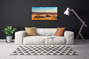 Stampa quadro su tela Paesaggio del cielo del deserto 100x50 cm