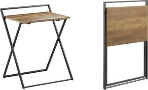 SoBuy FWT88-F Piccola scrivania pieghevole per computer Tavolo da lavoro per l'ufficio di casa Tavolo per spuntini Tavolo per divano Tavolino Larghezza circa 63 x 77 x 45 cm