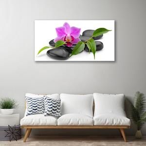 Quadro su tela Arte del fiore dell'orchidea 125x50 cm