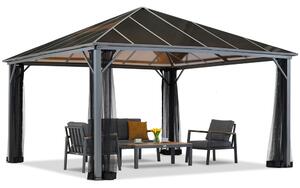 Garden Point gazebo Milos 4x4m con zanzariera