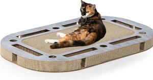 PlayPlate | Parco giochi per gatti con tiragraffi | Gatto canadese | con aspetto in calcestruzzo