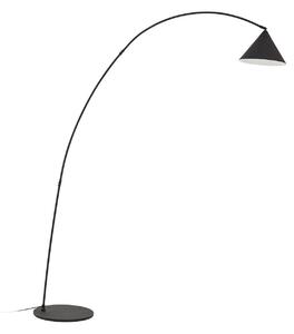 Lampada da terra Lindby, Triangolo, Nero, Soggiorno, Metallo, Moderno