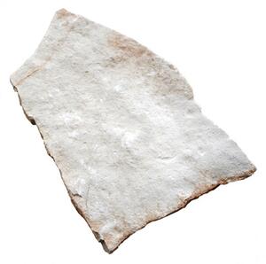 Pietra Di Trani Scorza 1-2 Cm Opera Incerta Retrosegata Bianca/Gialla Bancale Da 25 Mq