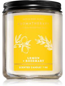 Bath & Body Works Lemon + Rosemary candela profumata 198 g