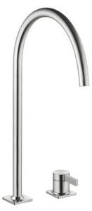 KWC Era 2, miscelatore per lavabo, acciaio inox