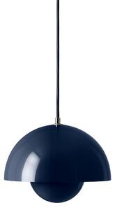 Lampada a sospensione &Tradition, Flowerpot VP1, dimmerabile, Blu, Soggiorno, Metallo, Design