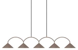 Lampada a sospensione Globen Lighting, CURVE, dimmerabile, Marrone / Ruggine, Soggiorno, Metallo, Vintage