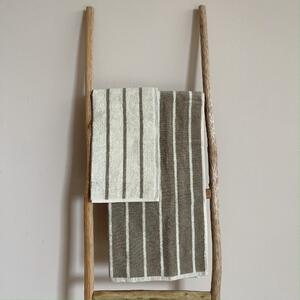 Gabel 1957 Set Asciugamani Bagno Fiume 100% Cotone (2 Colori) - Naturae Greige