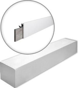 NMC CF2S-box WALLSTYL Noel Marquet 1 cartone con 18 strisce decorative Striscia di copertura Striscia decorativa stile moderno colore bianco | 36 m