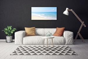 Quadro su tela Paesaggio del mare della spiaggia 100x50 cm