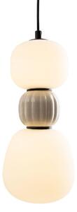 Lampada a sospensione LED scanalata MODERN nero-grigio 13W luce calda 858 lm vetro dim.: 149x14x14 cm IP20 Maxlight