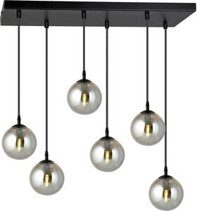 Lampadario Emibig 6xE14 40W COSMO 6 BL/GRAFITE 712/6