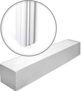 NMC WE2-box WALLSTYL Noel Marquet 1 cartone con 17 strisce decorative Profilo di protezione dei bordi colore moderno bianco | 34 m