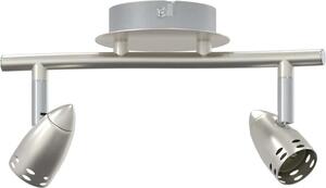 VidaXL Faretto da soffitto con faretti nichel 27 x 10 x 12 cm metallo