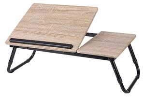 DOCHTMANN Tavolo per computer portatile moderno in legno, metallo 58 x 38 x 21 cm