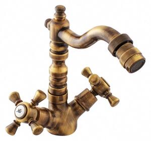 Slezák-RAV Miscelatore per bidet Slezák RAV Morava Retro MK320/9SM Colore: ottone vecchio, Dimensione: 1/2''