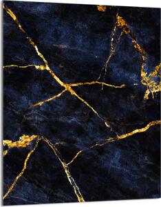 Piano cottura 40x52 Coperchio in Vetroceramica Paraspruzzi Piatto in vetro Tagliere decorativo, marmo dorato
