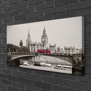 Quadro su tela Ponte del Big Ben di Londra 100x50 cm