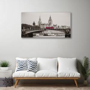Quadro su tela Ponte del Big Ben di Londra 100x50 cm