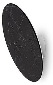 Applique tondo led linea light gemini 9675 3000k 2094lm ip40 vetro nero greco - Linea Light Group