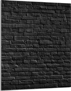Piastra di copertura del piano cottura 40x52 Coperchio del piano cottura in Vetroceramica Paraspruzzi Piatto in vetro Tagliere decorativo, nero mattone