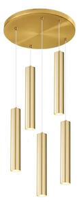 Lampadario classico perenz shot 8032 ob 8492 or gu10 led ottone oro opaco multiluce - Perenz