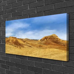 Quadro su tela Paesaggio delle colline del deserto 100x50 cm