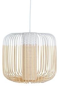 Lampada a sospensione Forestier, Bamboo Light M, dimmerabile, Bianco, Soggiorno, Bambù, Design