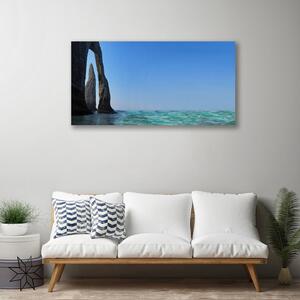 Foto quadro su tela Paesaggio marino roccioso 100x50 cm