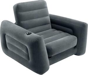INTEX Poltrona gonfiabile allungabile 117x224x66 cm Grigio scuro