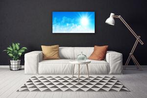 Foto quadro su tela Il sole, il cielo, il paesaggio 100x50 cm