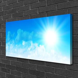 Foto quadro su tela Il sole, il cielo, il paesaggio 100x50 cm