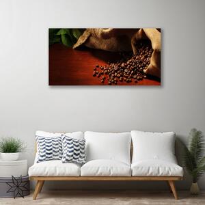 Stampa quadro su tela Cucina in chicchi di caffè 100x50 cm