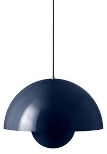 Lampada a sospensione &Tradition, Flowerpot VP2, dimmerabile, Blu, Soggiorno, Alluminio, Design