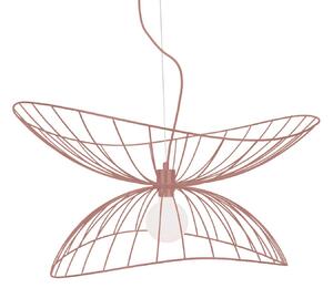 Lampada a sospensione Globen Lighting, RAY, dimmerabile, Rosa / Rosé, Soggiorno, Metallo, Moderno