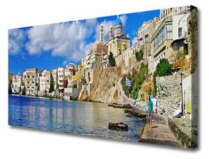 Foto quadro su tela Architettura del mare della città 100x50 cm