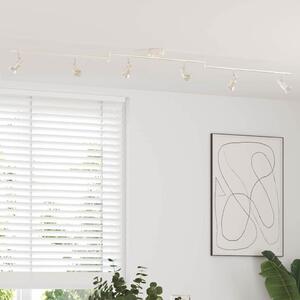 VidaXL Faretto da soffitto con faretti in nichel 176,5 x 9,5 x 14 cm acciaio