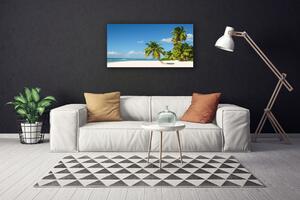 Quadro su tela Paesaggio del mare di Palm Beach 100x50 cm